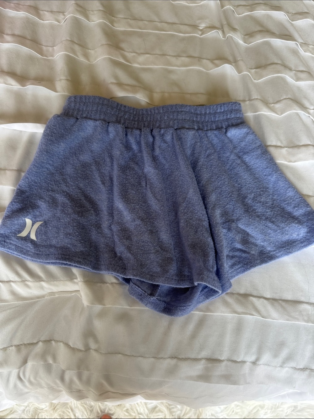 Hurley Girls Blue Terry Cloth Lounge Shorts